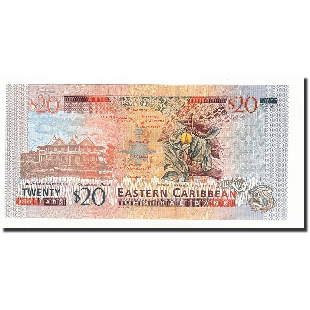 Banknote, East Caribbean States, 20 Dollars, Undated (2003), KM:44k, UNC(65-70)