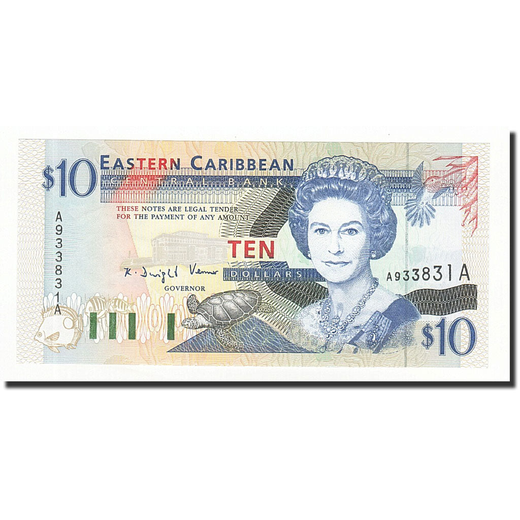 Banknote, East Caribbean States, 10 Dollars, Undated (1994), KM:32a, UNC(65-70)
