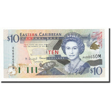Billet, Etats des caraibes orientales, 10 Dollars, Undated (2000), KM:38m, NEUF