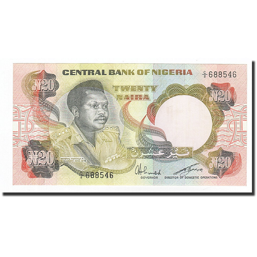 Billet, Nigéria, 20 Naira, UNDATED (1984), KM:26a, NEUF