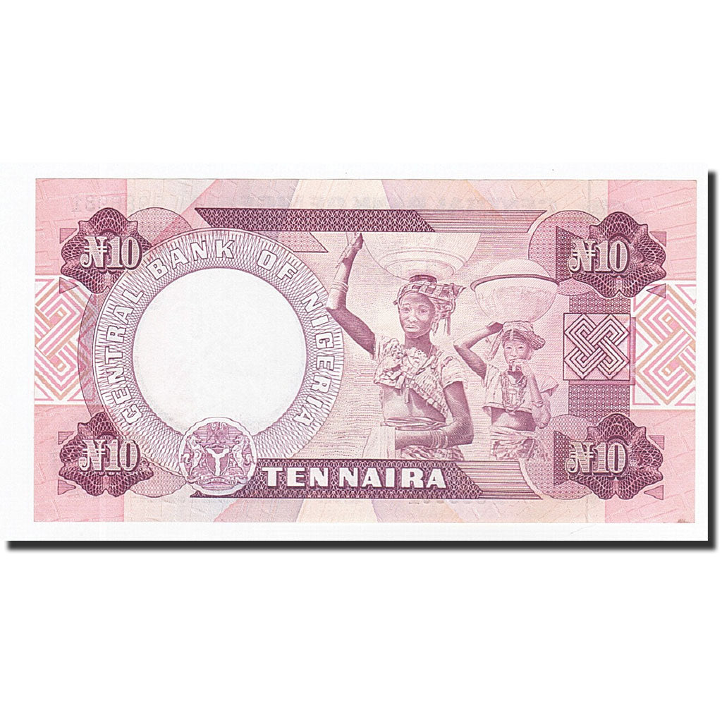 Nigeria, 10 Naira, UNDATED (1984), KM:25a, UNC(65-70)