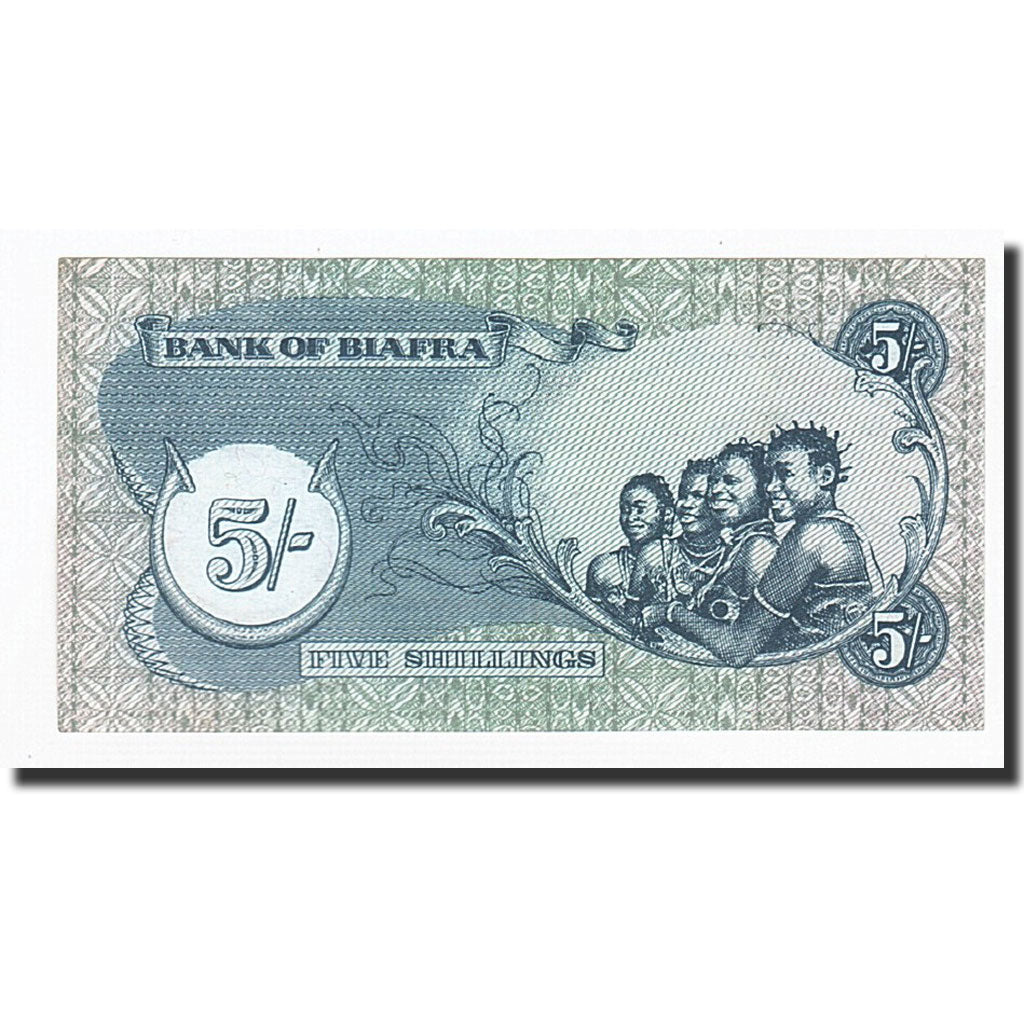Banknote, Biafra, 5 Shillings, 1968-1969, KM:3a, UNC(63)