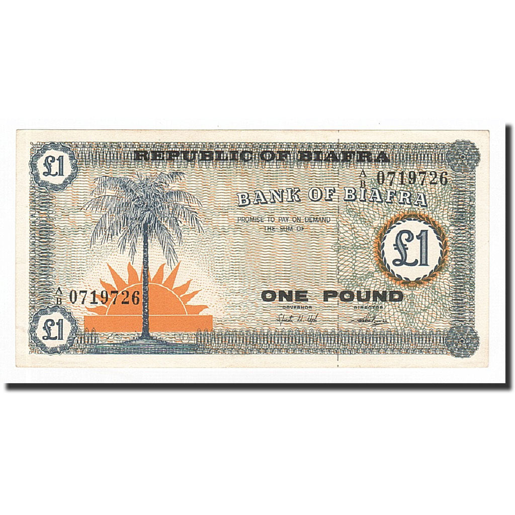 Geldschein, Biafra, 1 Pound, Undated (1967), KM:2, UNZ-