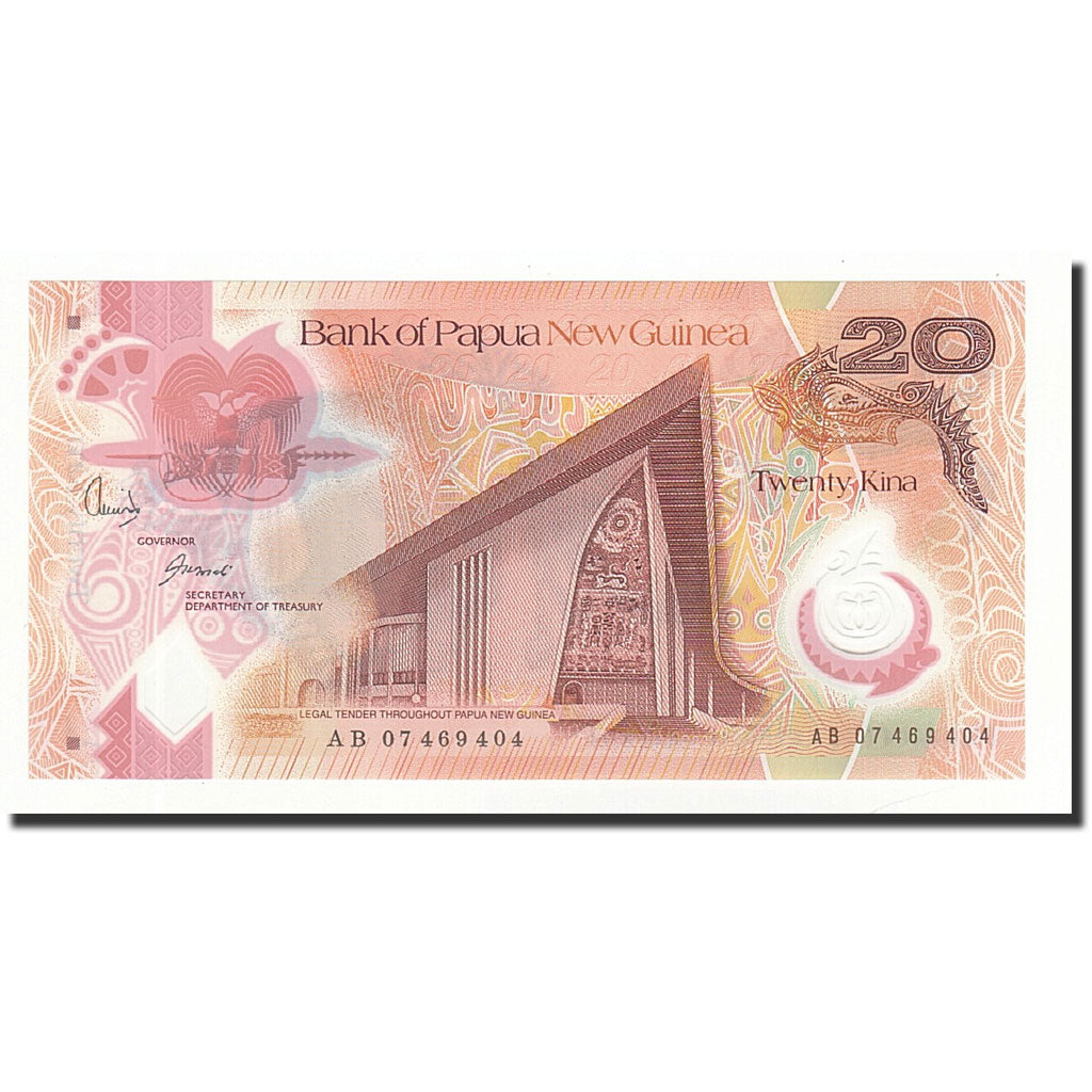 Banknote, Papua New Guinea, 20 Kina, 2007, KM:31a, UNC(65-70)