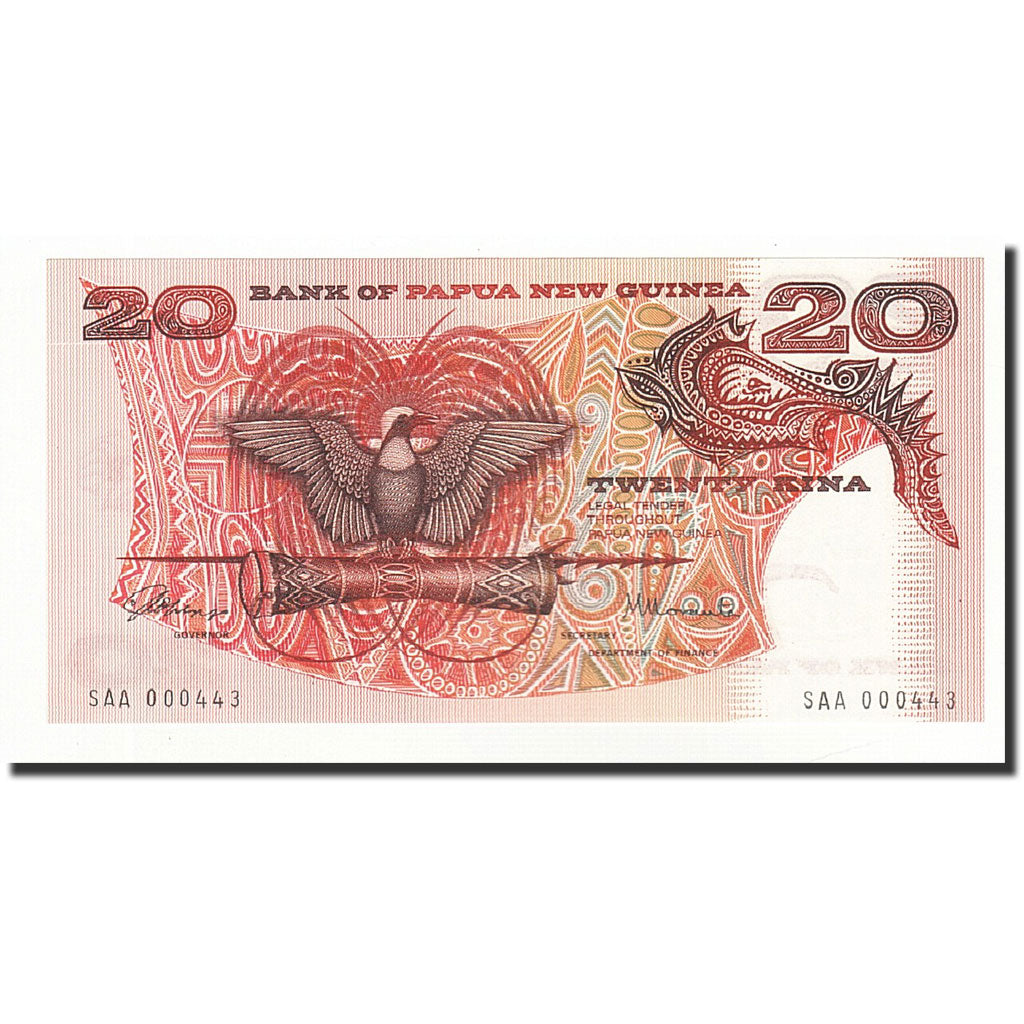 Papua Nuova Guinea, 20 Kina, Undated (1977), KM:4a, FDS