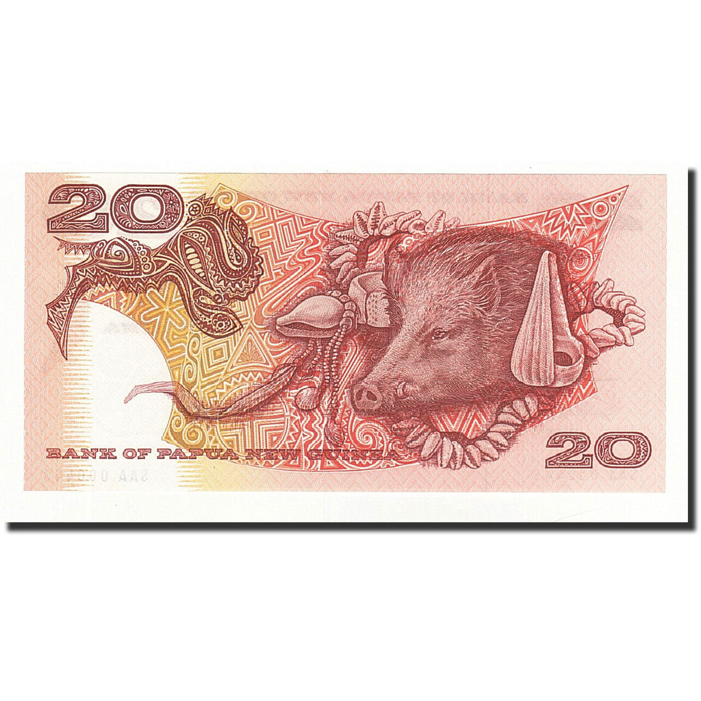 Papua Nuova Guinea, 20 Kina, Undated (1977), KM:4a, FDS