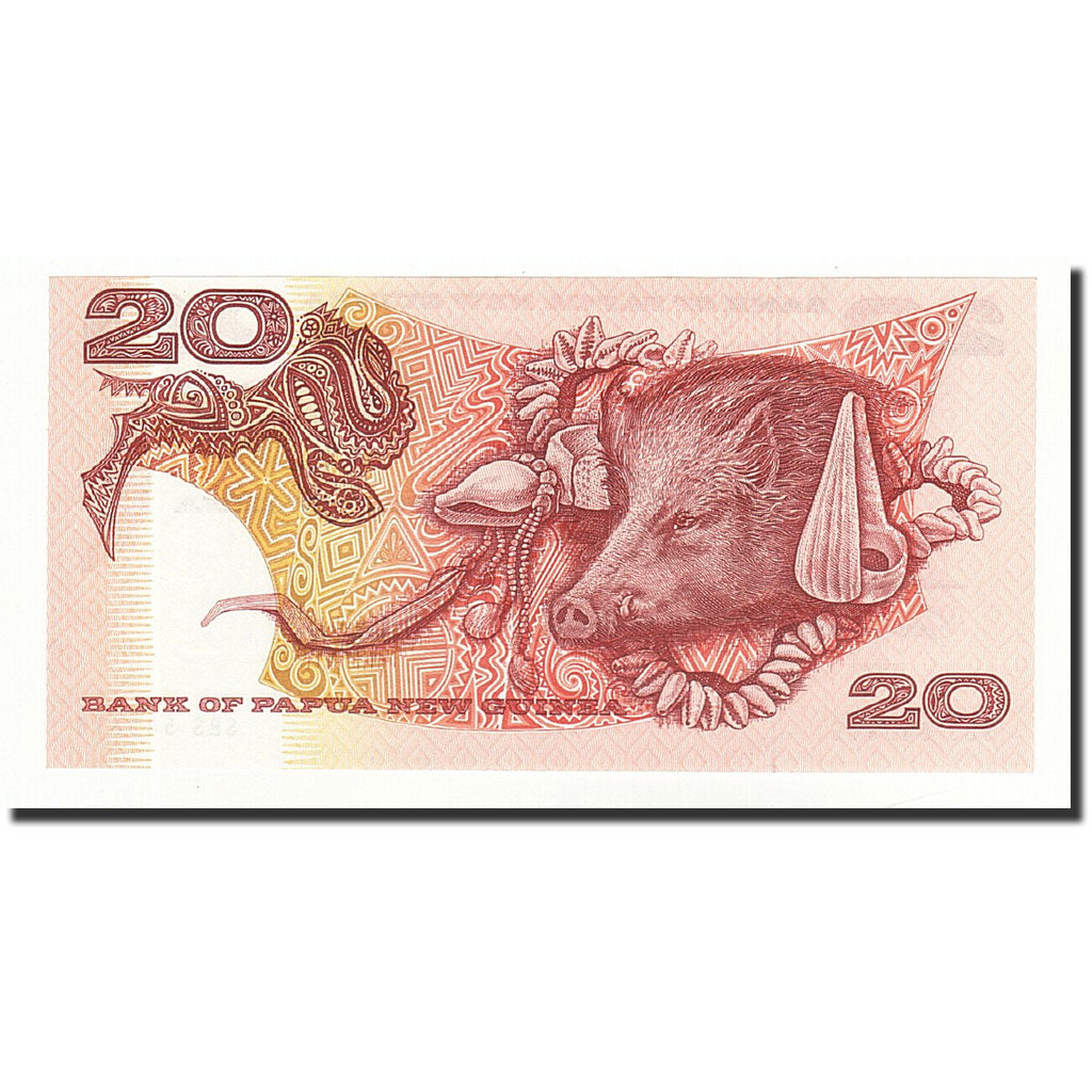 Geldschein, Papua New Guinea, 20 Kina, Undated, KM:10a, UNZ