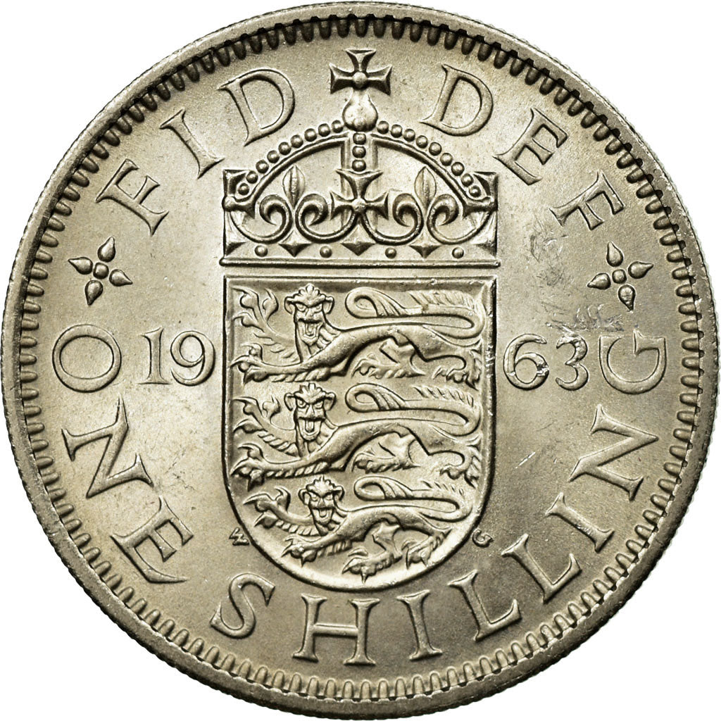Moneta, Gran Bretagna, Elizabeth II, Shilling, 1963, SPL, Rame-nichel, KM:904