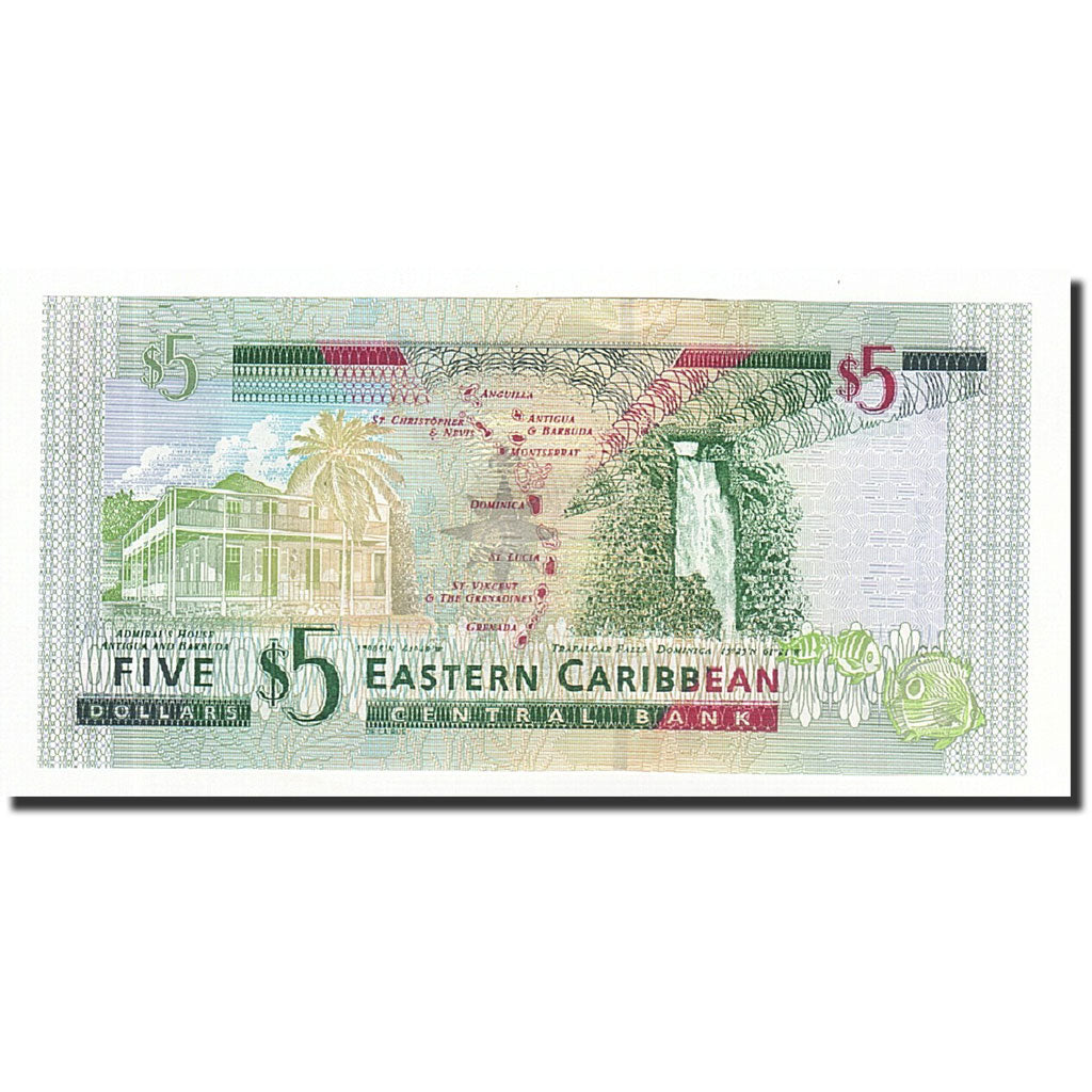 Banconote, Stati dei Caraibi Orientali, 5 Dollars, Undated (2003), KM:42a, FDS