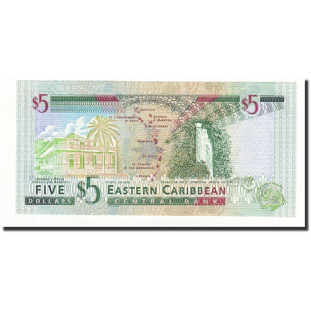 Osten Karibik Staaten, 5 Dollars, Undated (2000), KM:37l, UNZ