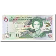 Geldschein, Osten Karibik Staaten, 5 Dollars, Undated (2000), KM:37k1, UNZ
