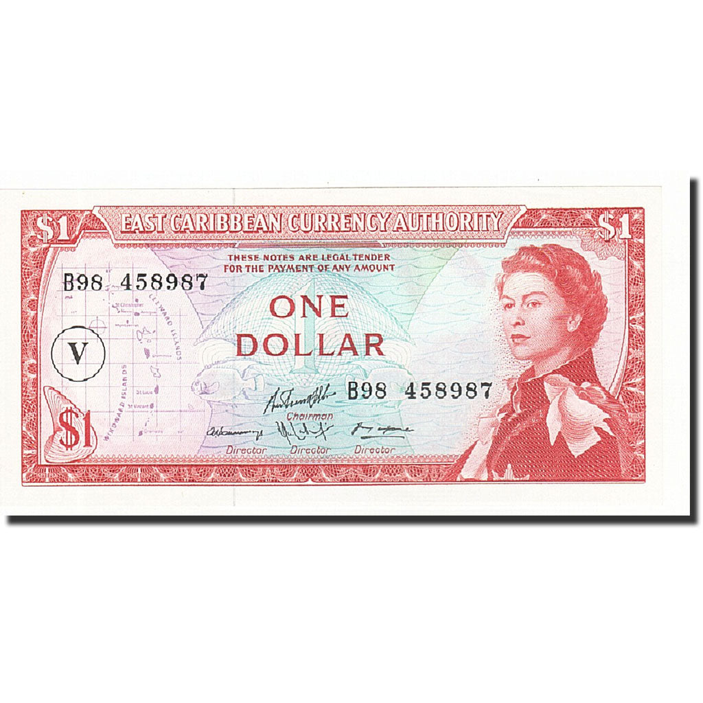 Stati dei Caraibi Orientali, 1 Dollar, Undated (1965), KM:13o, SPL+