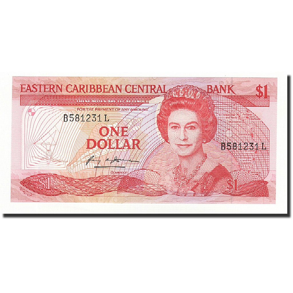 Estados del Caribe Oriental , 1 Dollar, Undated (1985-88), KM:17l, UNC