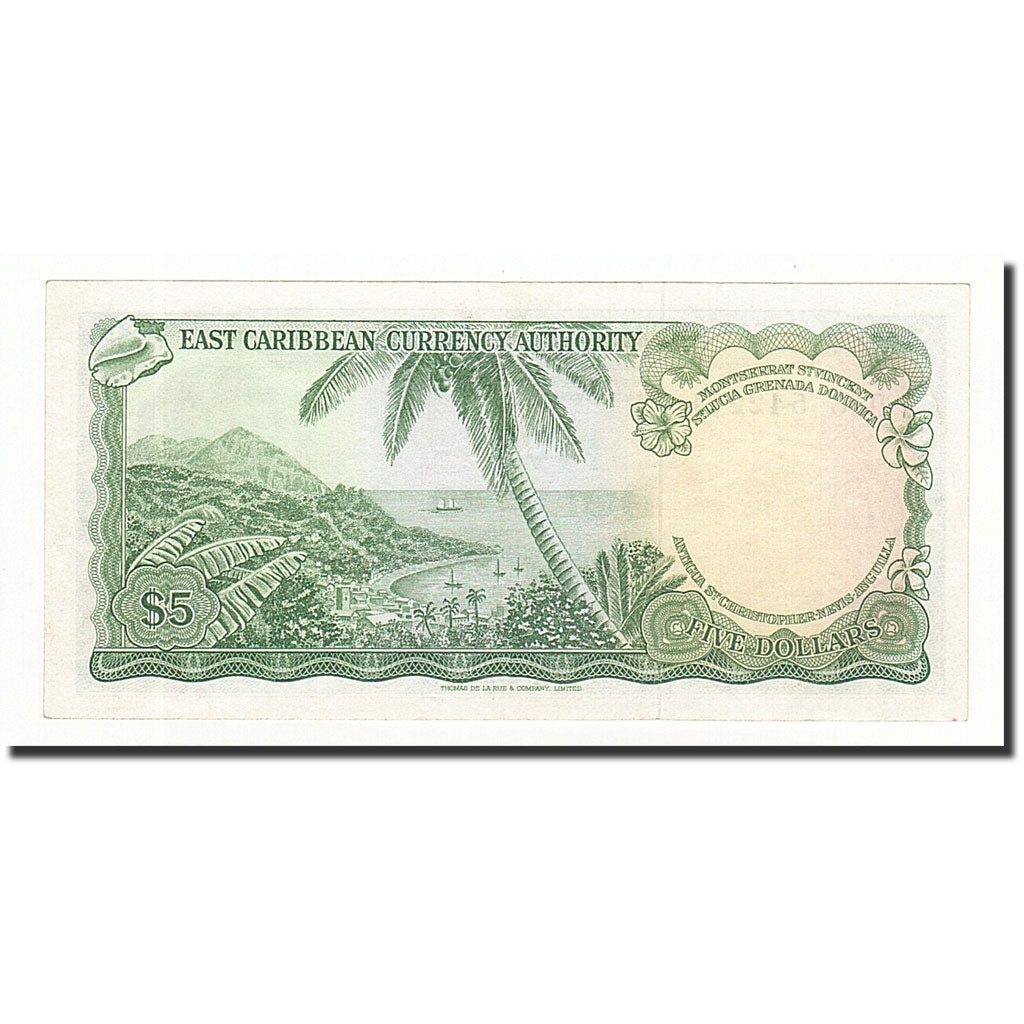 Banconote, Stati dei Caraibi Orientali, 5 Dollars, Undated (1965), KM:14m, SPL