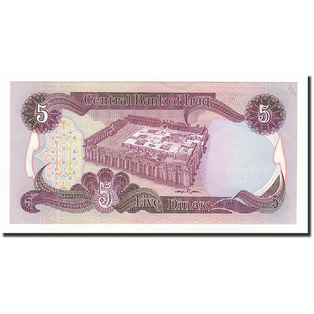 Banconote, Iraq, 5 Dinars, 1980, KM:70a, FDS