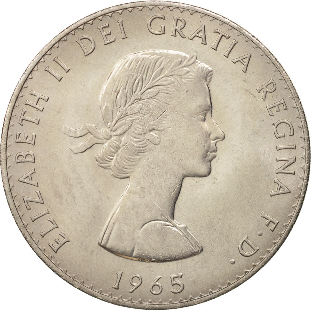 Great Britain, Elizabeth II, Crown, 1965, MS(63), Copper-nickel, KM:910