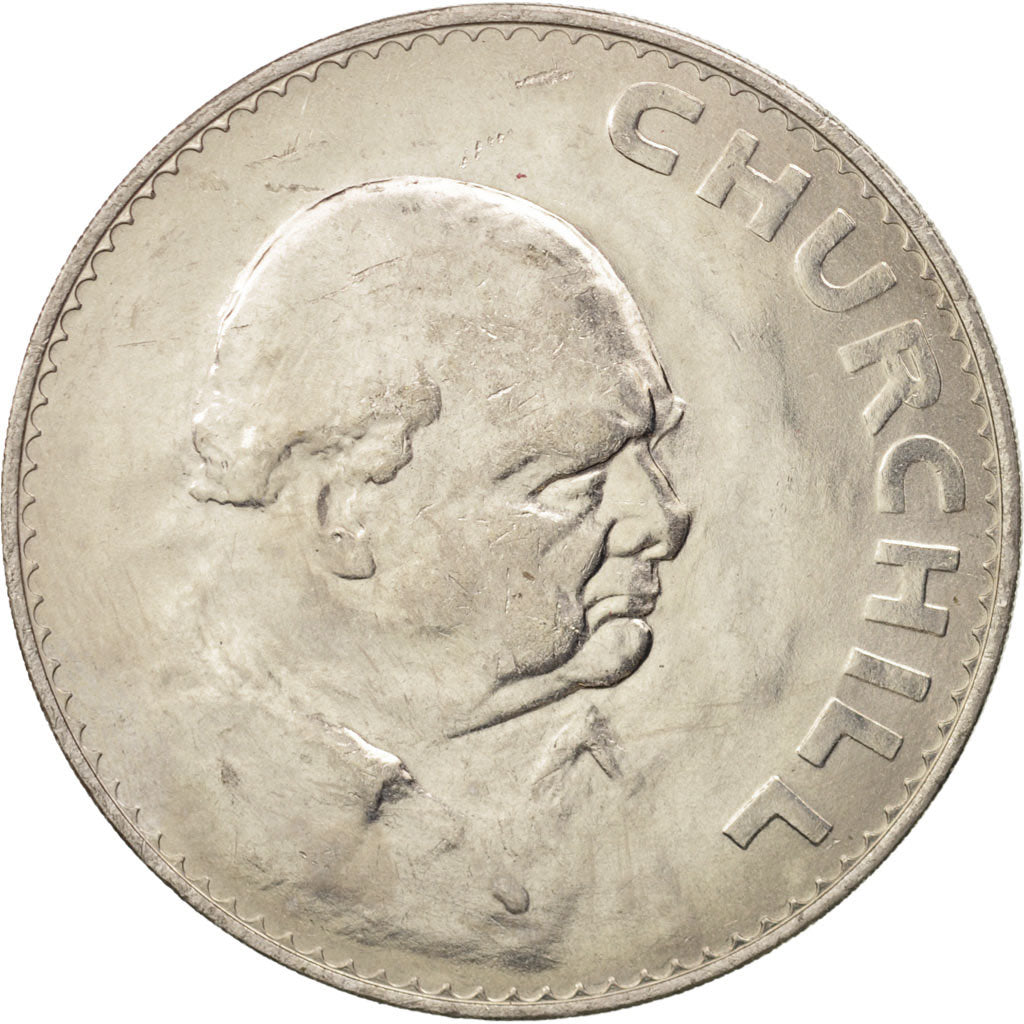Great Britain, Elizabeth II, Crown, 1965, MS(63), Copper-nickel, KM:910