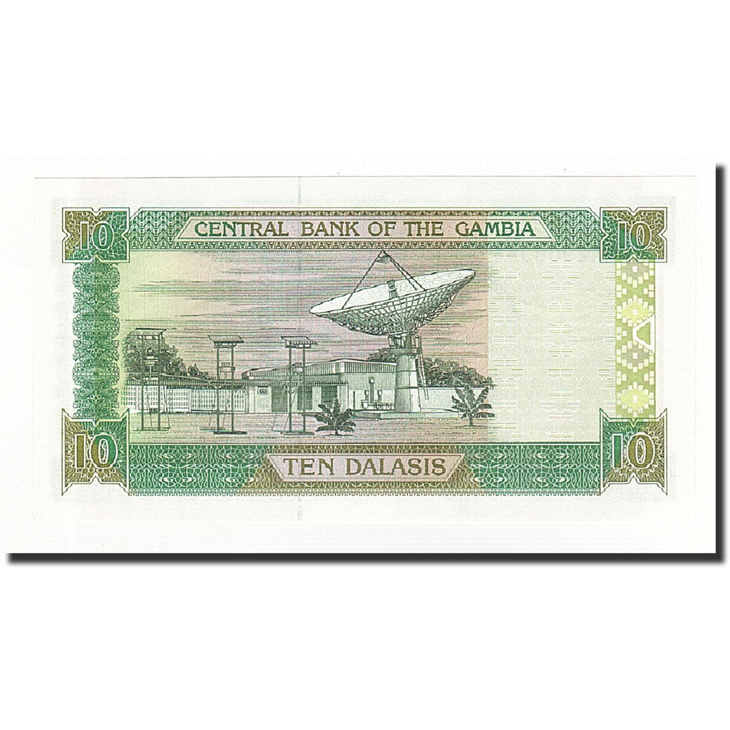 Banconote, Gambia, 10 Dalasis, Undated (1996), KM:17a, FDS