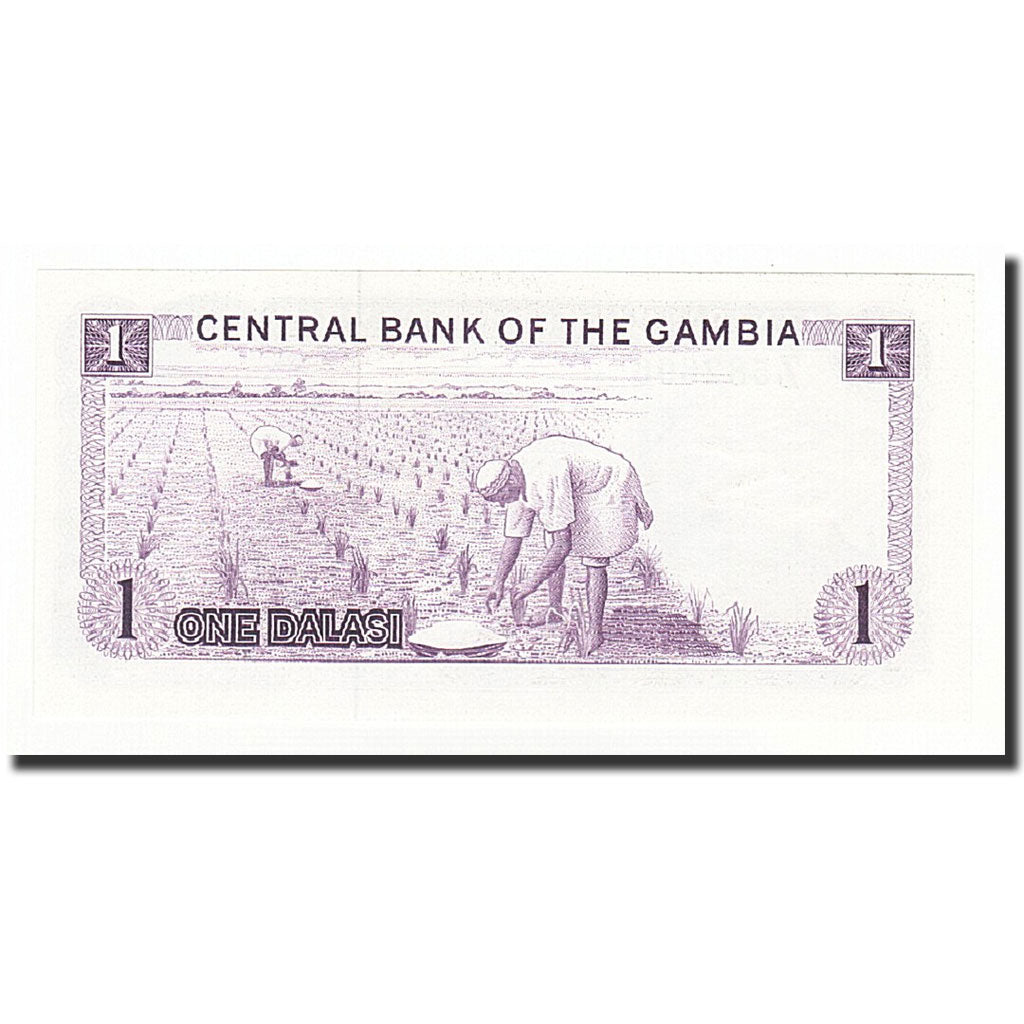 Gambia, 1 Dalasi, UNDATED (1971-1987), KM:4g, FDS