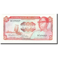 Banknote, The Gambia, 5 Dalasis, Undated (1987-90), KM:9a, UNC(65-70)