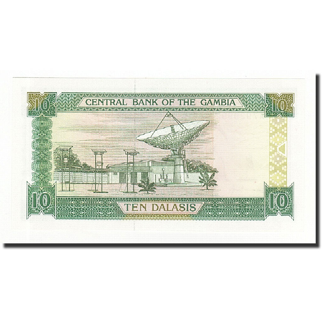 Banknote, The Gambia, 10 Dalasis, Undated (1991-95), KM:13b, UNC(65-70)
