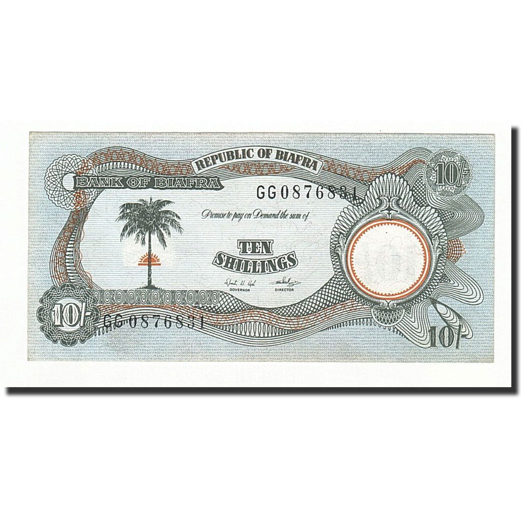 Biafra, 10 Shillings, undated (1968-69), KM:4, UNC(63)