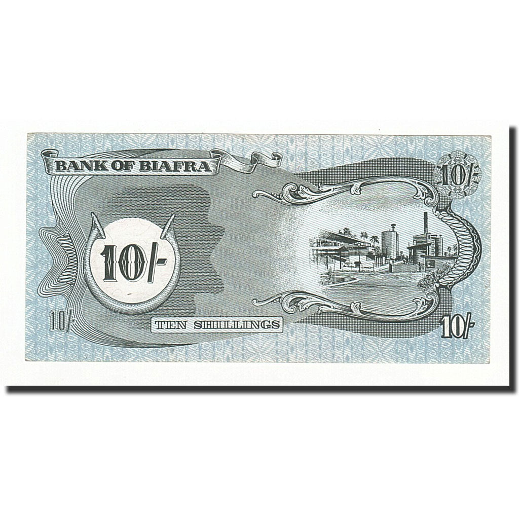 Biafra, 10 Shillings, undated (1968-69), KM:4, UNC(63)