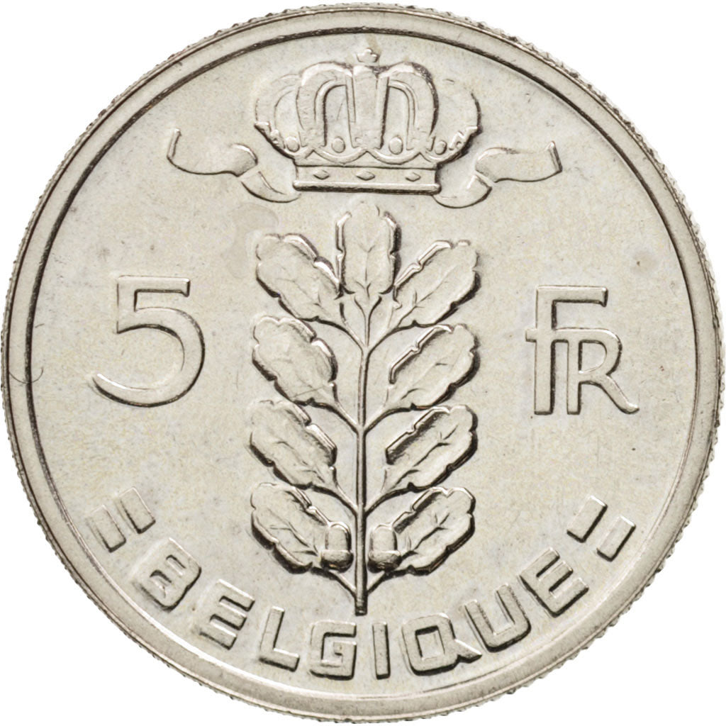 Coin, Belgium, 5 Francs, 5 Frank, 1979, MS(65-70), Copper-nickel, KM:134.1