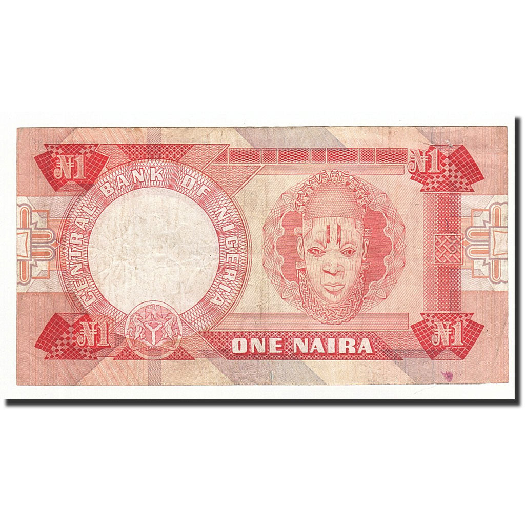 Banknote, Nigeria, 1 Naira, Undated (1979-84), KM:19a, VF(30-35)