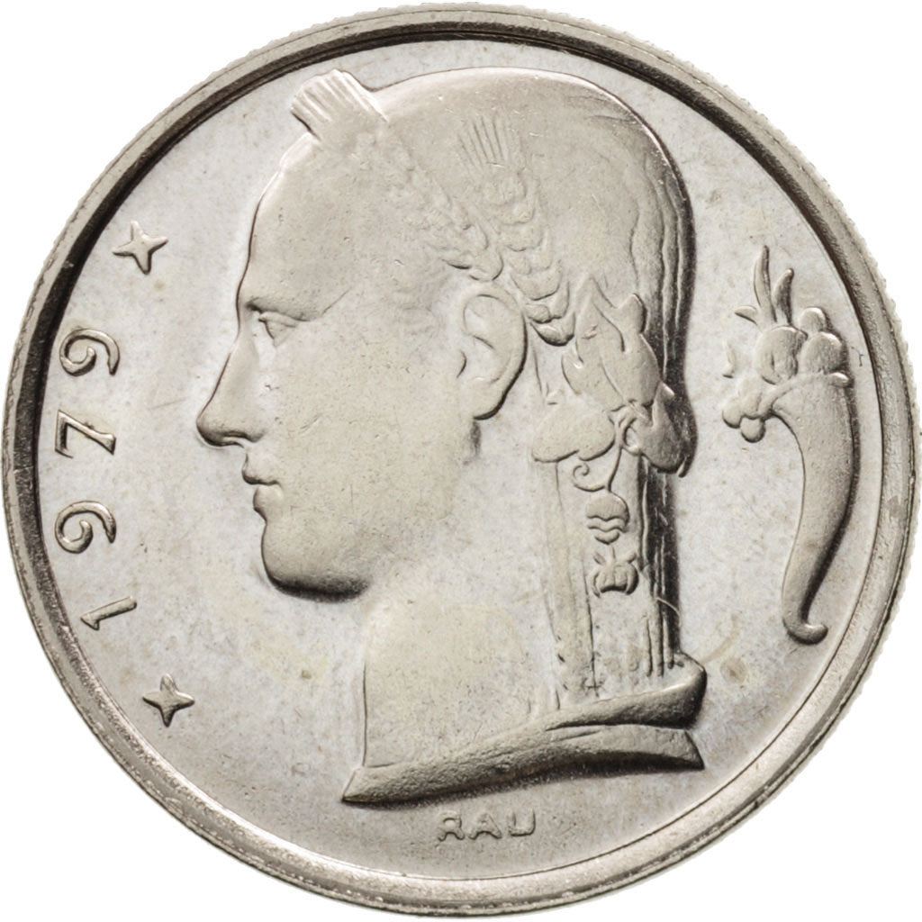 Belgium, 5 Francs, 5 Frank, 1979, MS(65-70), Copper-nickel, KM:135.1