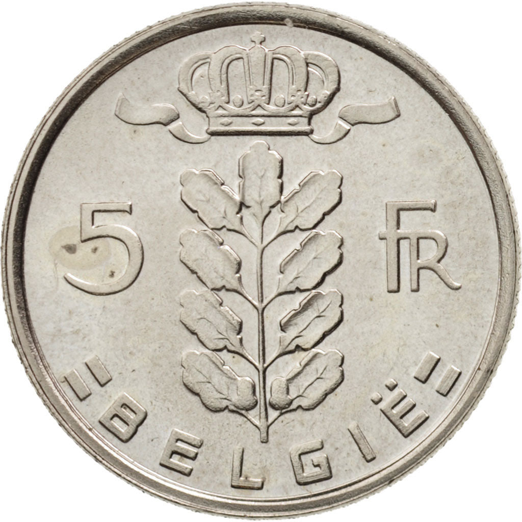 Belgium, 5 Francs, 5 Frank, 1979, MS(65-70), Copper-nickel, KM:135.1