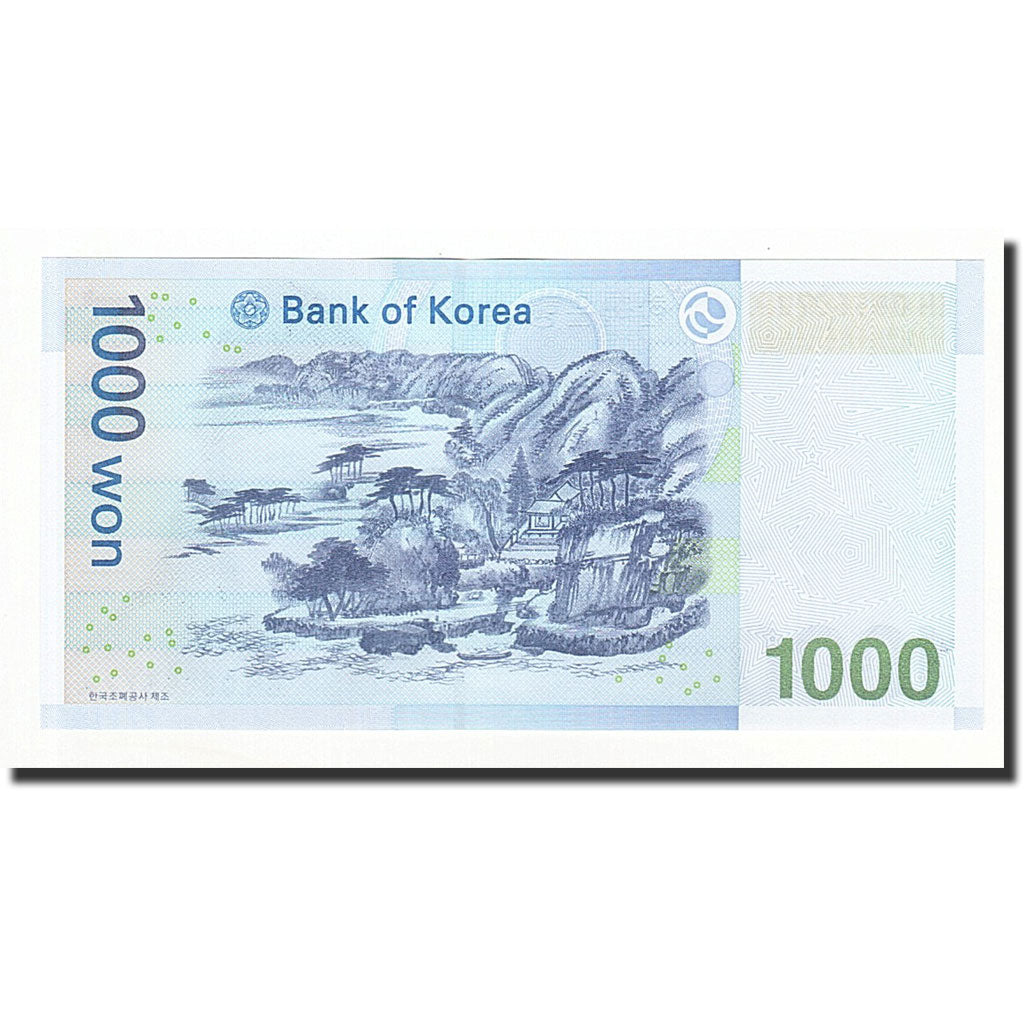 Banconote, Corea del Sud, 1000 Won, Undated (2007), KM:54a, FDS