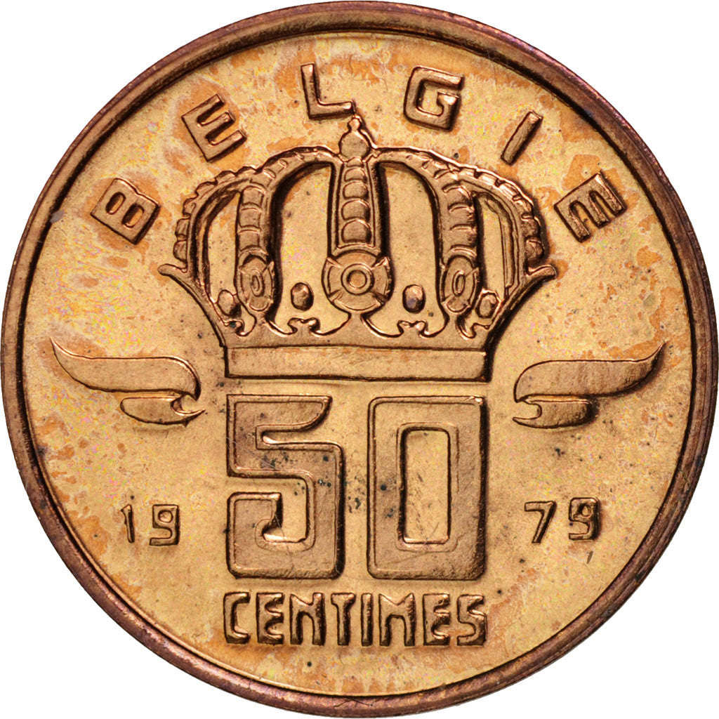 Belgium, Baudouin I, 50 Centimes, 1979, MS(63), Bronze, KM:149.1