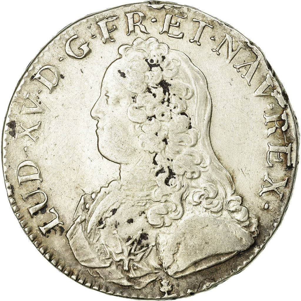 Monnaie, France, Louis XV, Écu aux branches d'olivier, Ecu, 1728, Riom, TTB