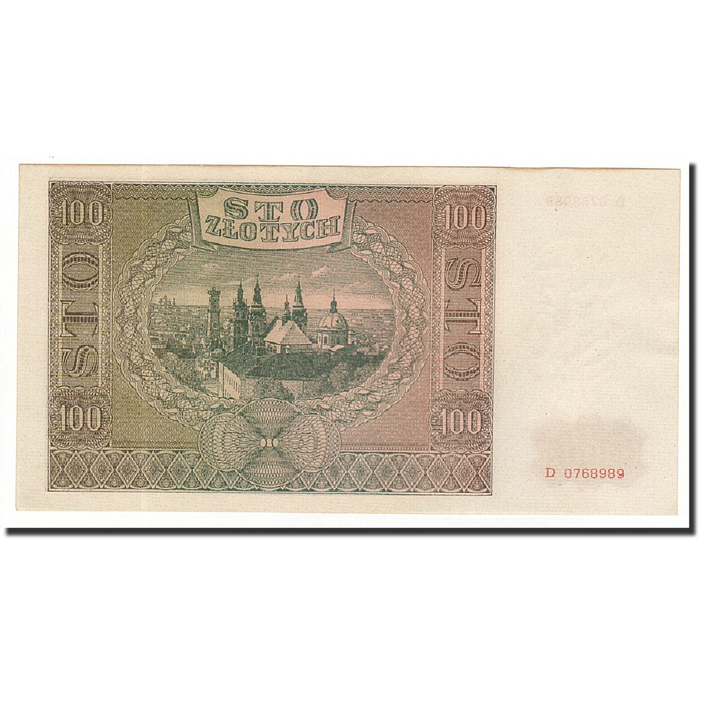 Banconote, Polonia, 100 Zlotych, KM:103, 1941-08-01, SPL+