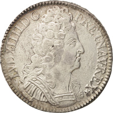 France, Louis XIV, Écu aux 3 couronnes, Ecu, 1710, Paris, EF(40-45), Silver