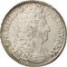 France, Louis XIV, Écu aux 3 couronnes, Ecu, 1710, Paris, EF(40-45), Silver