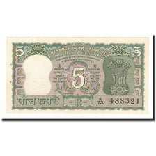 Banknote, India, 5 Rupees, undated (1969-70), KM:68a, UNC(60-62)