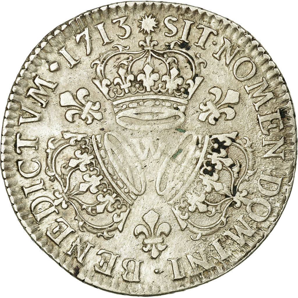 Coin, France, Louis XIV, 1/4 Écu aux 3 couronnes, 1/4 Ecu, 1713, Lille