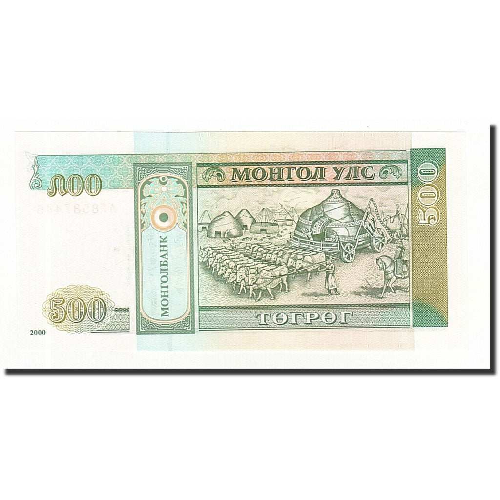 Mongolei, 500 Tugrik, 2000, KM:65a, UNZ