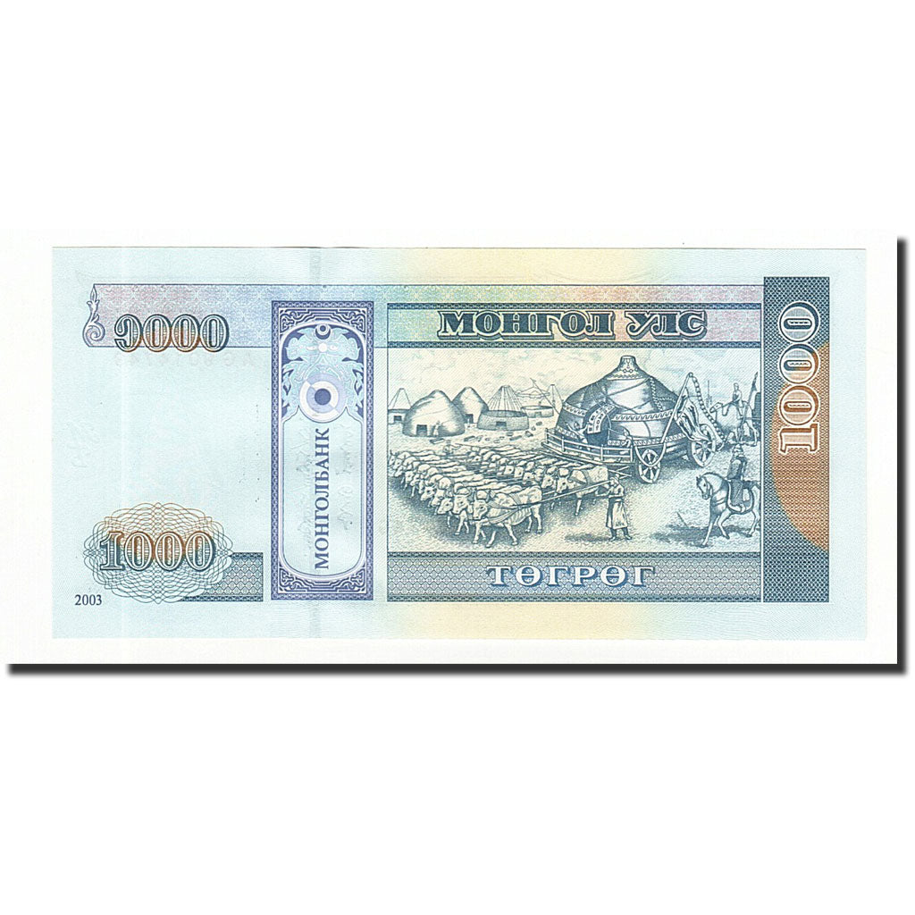 Banknote, Mongolia, 1000 Tugrik, 2003, KM:67a, UNC(65-70)