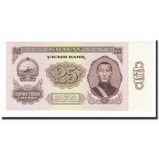 Banknote, Mongolia, 25 Tugrik, 1966, KM:39a, UNC(65-70)