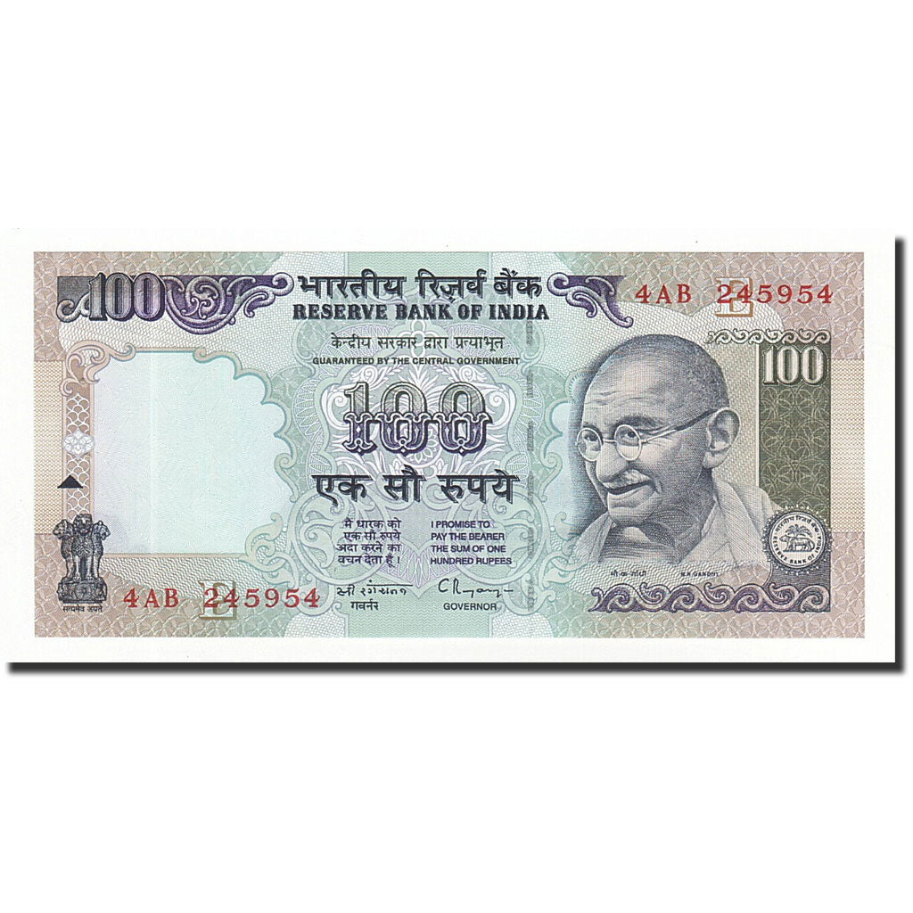Banknot, India, 100 Rupees, Undated (1996), KM:91b, UNC(63)