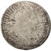 France, Louis XIV, 1/2 Écu aux 3 couronnes, 1710, Paris,F(12-15),Silver,KM 382.1