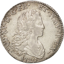 Münze, Frankreich, Louis XV, Petit Louis d'argent (3 livres), 1/3 Ecu, 1720