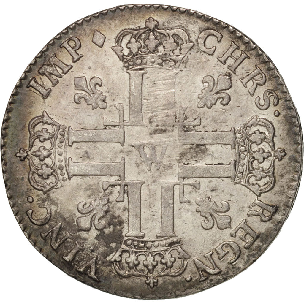 Münze, Frankreich, Louis XV, Petit Louis d'argent (3 livres), 1/3 Ecu, 1720