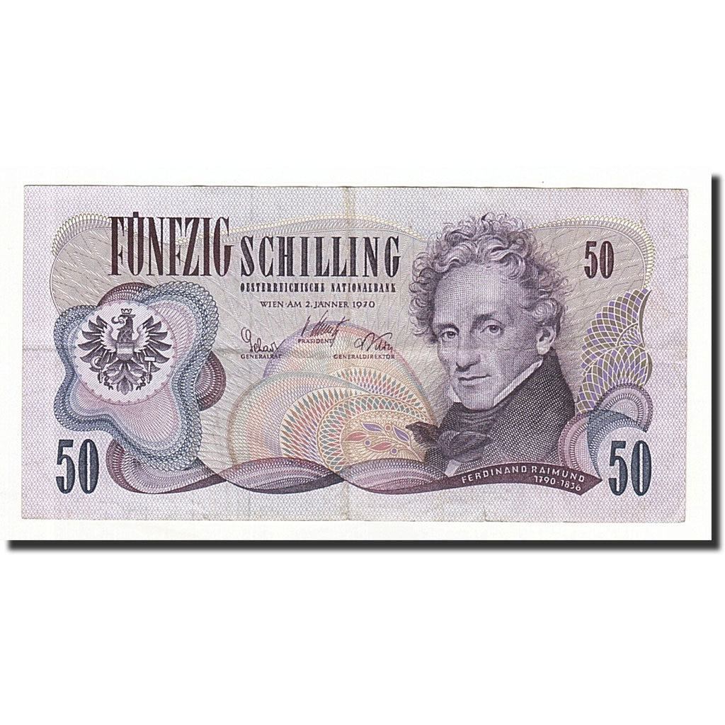 Banknote, Austria, 50 Schilling, 1970-01-02, KM:143a, EF(40-45)