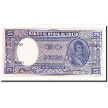 Chile, 5 Pesos = 1/2 Condor, Undated (1958-59), KM:119, NEUF