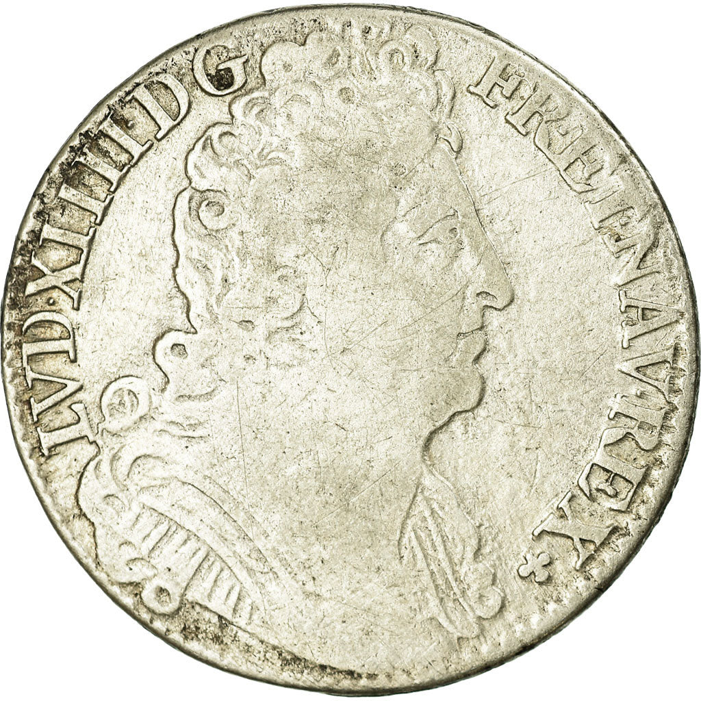 Münze, Frankreich, Louis XIV, 1/4 Écu aux 3 couronnes, 1/4 Ecu, 1713, Amiens