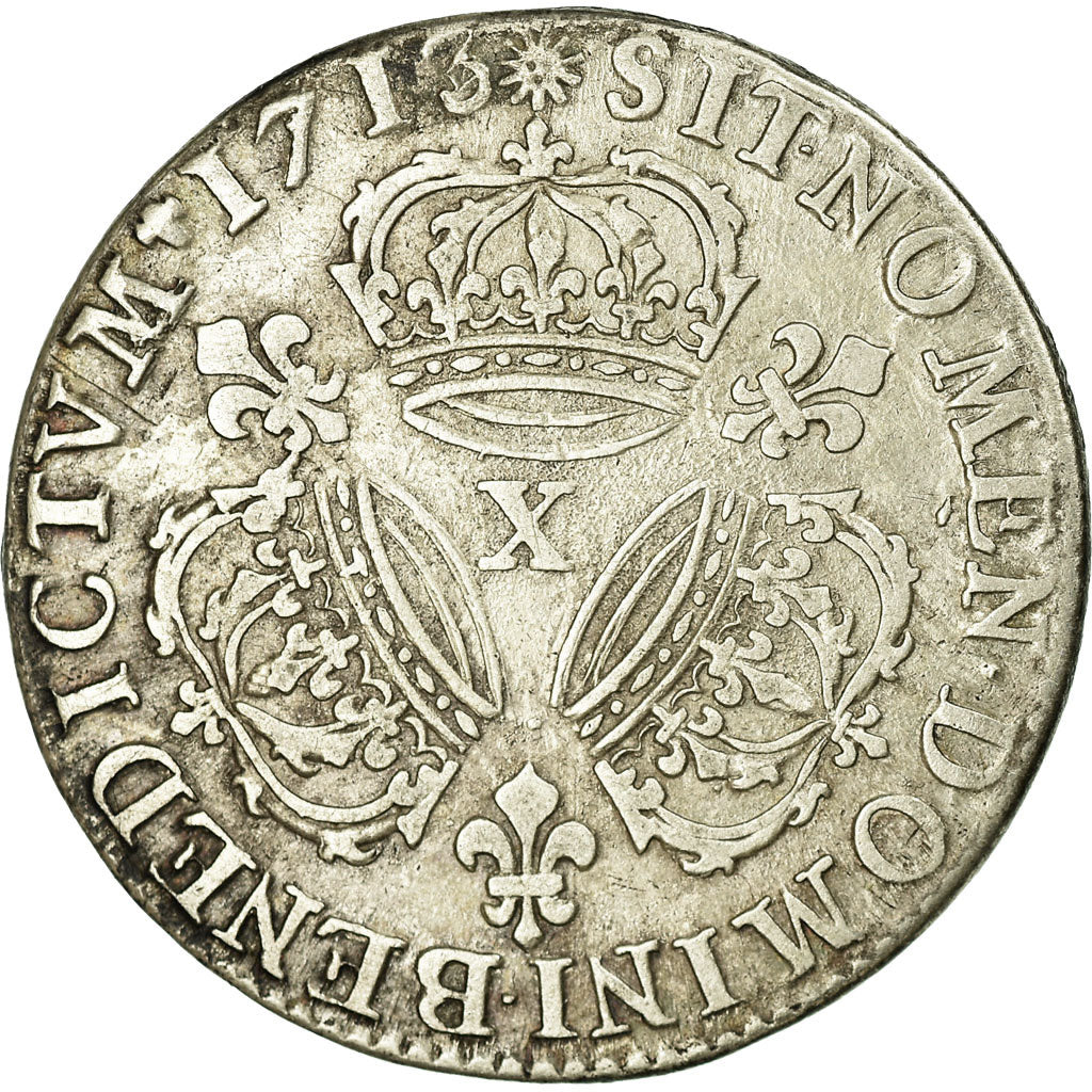 Münze, Frankreich, Louis XIV, 1/4 Écu aux 3 couronnes, 1/4 Ecu, 1713, Amiens